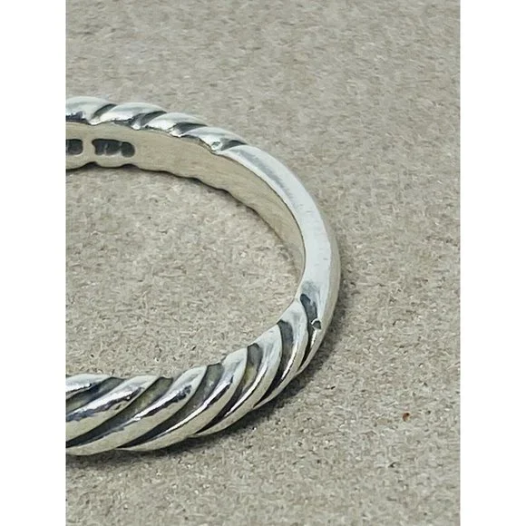 David Yurman BLUE TOPAZ Noblesse Ring, 925 Sterling Silver, 18K 750 Gold, 6.75 - Picture 3 of 12